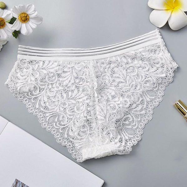 women panties hips perspective lace mesh female hollow solid color briefs women's, Black;pink
women panties hips perspective lace mesh female hollow solid color briefs women's, Black;pink