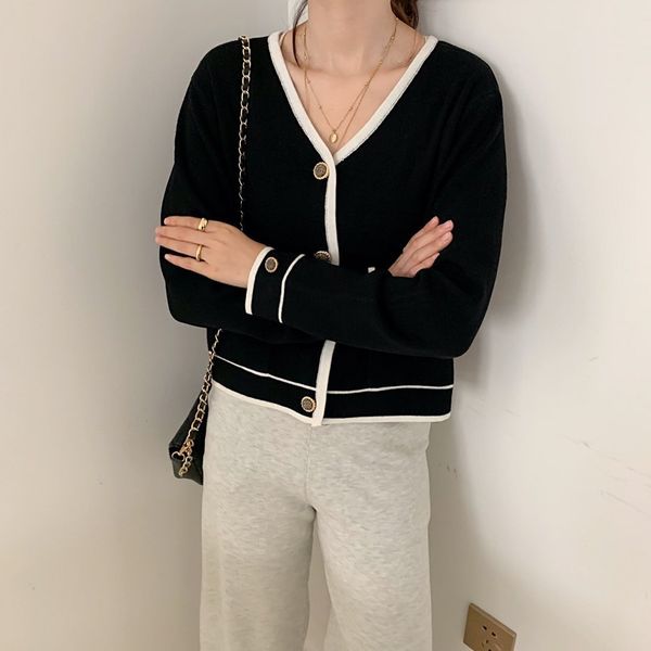 four color cardigan 8596 exquisite sweater wool coat women's net red autumn and winter top, White
four color cardigan 8596 exquisite sweater wool coat women's net red autumn and winter top, White