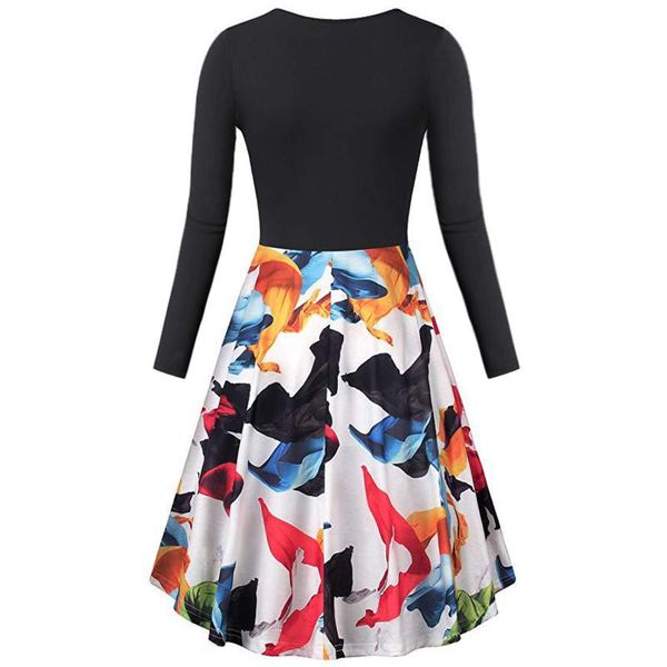 casual dresses long chiffon dress ruffles wrap v-neck women's fashion autumn floral print a-line sleeve elegant, Black;gray
casual dresses long chiffon dress ruffles wrap v-neck women's fashion autumn floral print a-line sleeve elegant, Black;gray