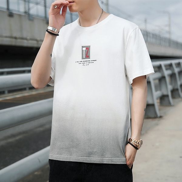 2021 new brand men's youth fashion cotton gradually changing leisure round neck trend multi color short sleeve t-shirt, White;black
2021 new brand men's youth fashion cotton gradually changing leisure round neck trend multi color short sleeve t-shirt, White;black