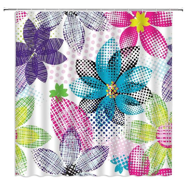sztnsm flowers shower curtain colorful abstract flowers dotted stripes stitching pattern,70x70 inch polyester fabric bathroom
sztnsm flowers shower curtain colorful abstract flowers dotted stripes stitching pattern,70x70 inch polyester fabric bathroom