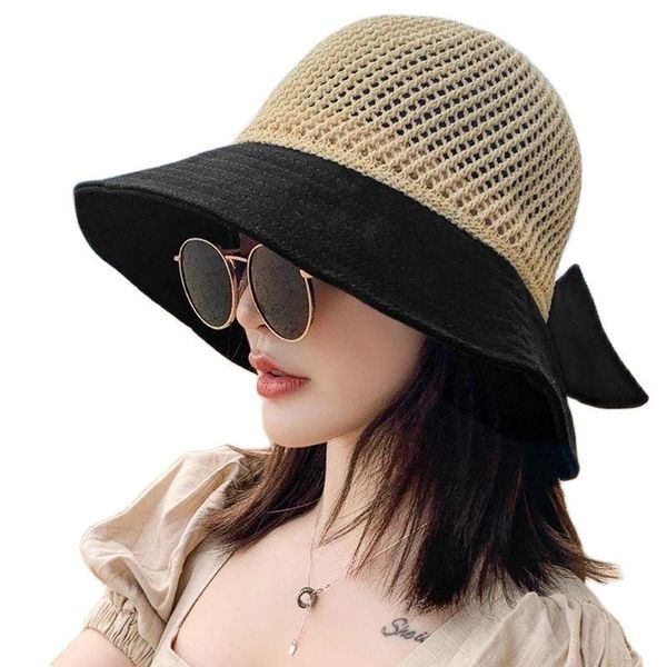 wide brim hats summer hollow out sun women bow cap floppy straw hat outdoor visor split bonnet beach caps, Blue;gray
wide brim hats summer hollow out sun women bow cap floppy straw hat outdoor visor split bonnet beach caps, Blue;gray