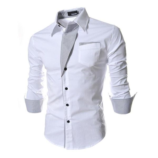 men's casual shirts autumn patchwork men european size large plate blouse fashion blouses shirt button, White;black
men's casual shirts autumn patchwork men european size large plate blouse fashion blouses shirt button, White;black