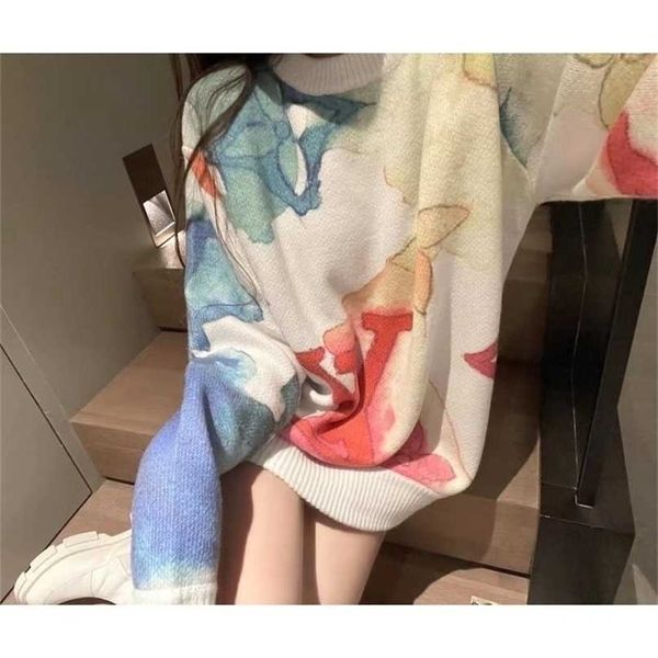 spring autumn women knitted jumpers mid-long o-neck pullovers loose rendering printed full sleeve casual sweater 211011, White;black
spring autumn women knitted jumpers mid-long o-neck pullovers loose rendering printed full sleeve casual sweater 211011, White;black