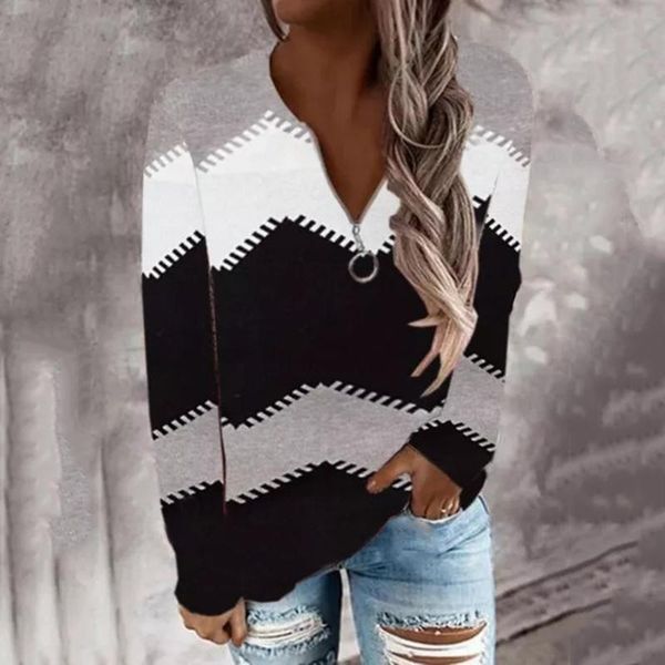 women's blouses & shirts women blouse patchwork knitted zipper v-neck casual long sleeves autumn elegant plus size pullover shirt blus, White
women's blouses & shirts women blouse patchwork knitted zipper v-neck casual long sleeves autumn elegant plus size pullover shirt blus, White