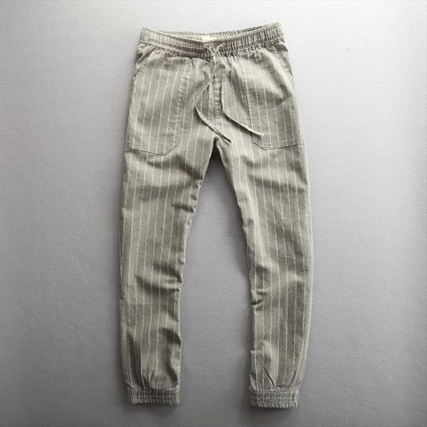 casual loose striped linen women pant soft hemp streetwear joggers summer trousers slim fit pantalon homme elastic sweatpants, Black
casual loose striped linen women pant soft hemp streetwear joggers summer trousers slim fit pantalon homme elastic sweatpants, Black