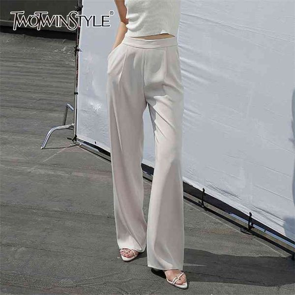 casual wide leg pants for women high waist pocket minimalist loose pant female summer fashion style 210521, Black;white
casual wide leg pants for women high waist pocket minimalist loose pant female summer fashion style 210521, Black;white