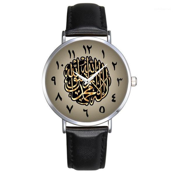 wristwatches brand arabic watch fashion men women quartz leather watchband, Slivery;brown
wristwatches brand arabic watch fashion men women quartz leather watchband, Slivery;brown