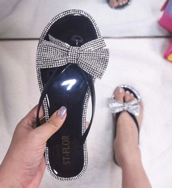 slippers summer women flip flops rhinestone shoes indoor floor slides flat sweet butterfly-knot for outside ladies female, Black
slippers summer women flip flops rhinestone shoes indoor floor slides flat sweet butterfly-knot for outside ladies female, Black