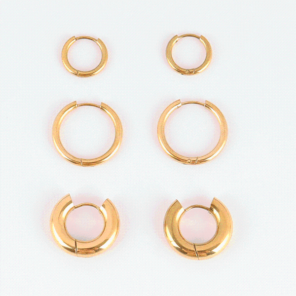 hoop & huggie simple party round loop earrings smooth circle stainless steel gold colour small hoops jewelry gift, Golden;silver
hoop & huggie simple party round loop earrings smooth circle stainless steel gold colour small hoops jewelry gift, Golden;silver