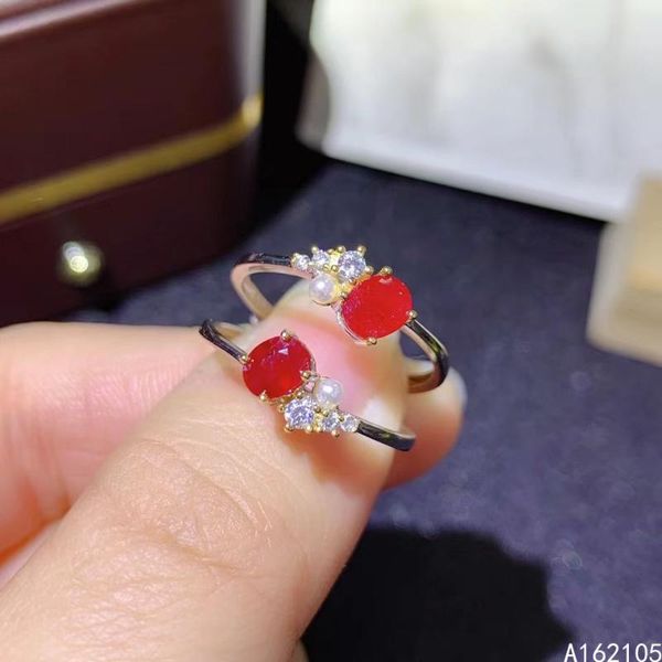 cluster rings 925 pure silver chinese style natural ruby women's classic pearl adjustable gemstone ring fine jewelry support detection, Golden;silver
cluster rings 925 pure silver chinese style natural ruby women's classic pearl adjustable gemstone ring fine jewelry support detection, Golden;silver