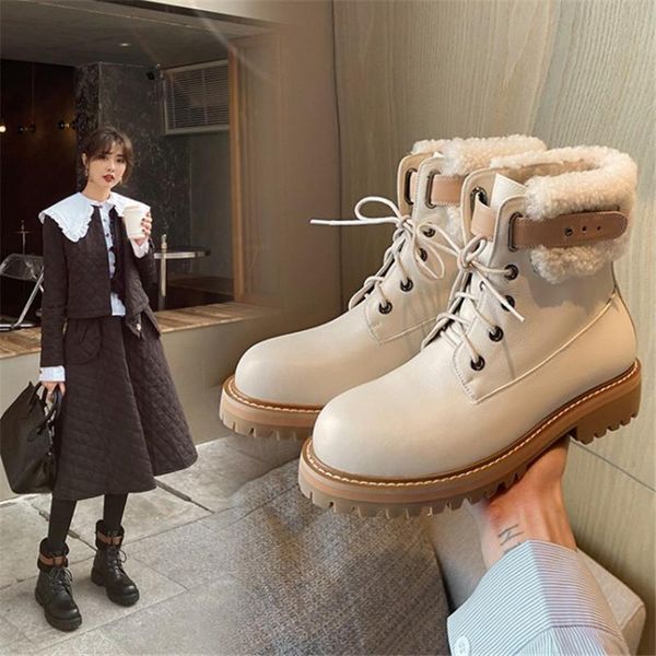 boots pxelena fashion lambswool women lace up chunky med heels winter warm shoes motorcycle military short boot lady 2021, Black
boots pxelena fashion lambswool women lace up chunky med heels winter warm shoes motorcycle military short boot lady 2021, Black
