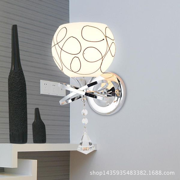wall lamp modern crystal bedroom light bed led glass ball living room bedside 
wall lamp modern crystal bedroom light bed led glass ball living room bedside