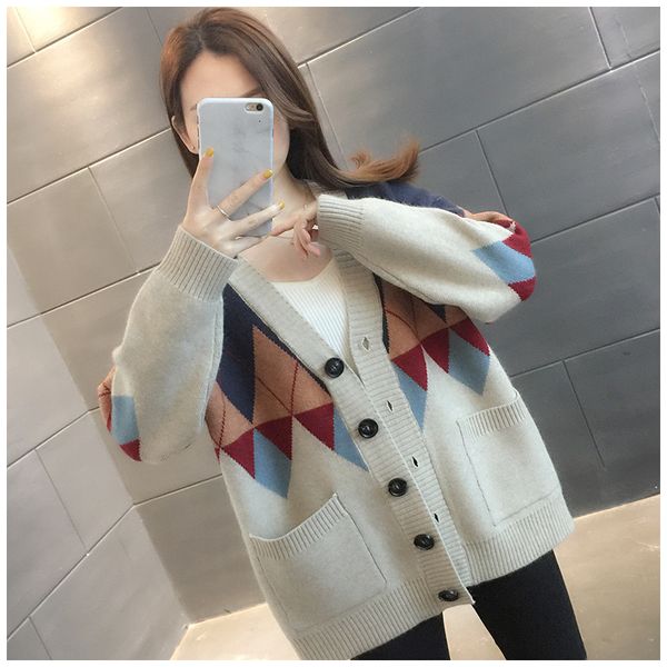 women's sweaters v-neck knitted cardigan wild casual sweater jacket early autumn new lazy ins wind qm* jd9j, White;black
women's sweaters v-neck knitted cardigan wild casual sweater jacket early autumn new lazy ins wind qm* jd9j, White;black
