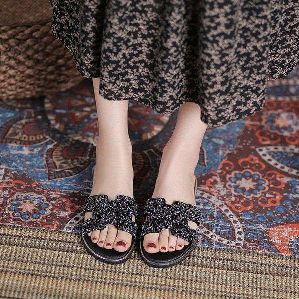 slippers bling summer women shine sequins beach slides ladies flat shoes fashion slip on girls flip flops sandals zapatillas, Black
slippers bling summer women shine sequins beach slides ladies flat shoes fashion slip on girls flip flops sandals zapatillas, Black