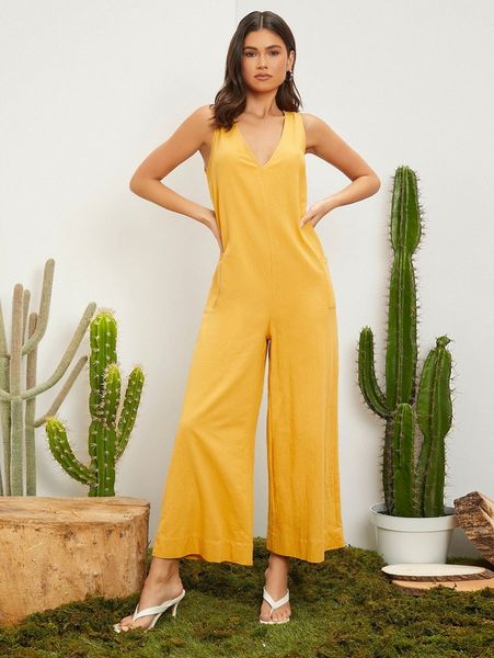 solid pocket patched tank jumpsuit o6oe#, White
solid pocket patched tank jumpsuit o6oe#, White