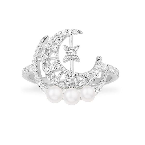 cluster rings sljely fashion real 925 pure sterling silver moon & star ring with pearl zirconia women fine eden party jewel, Golden;silver
cluster rings sljely fashion real 925 pure sterling silver moon & star ring with pearl zirconia women fine eden party jewel, Golden;silver