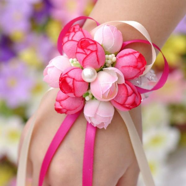 decorative flowers & wreaths girls bridesmaid wedding wrist corsage bracelet prom party fabric hand with elastic wirstband
decorative flowers & wreaths girls bridesmaid wedding wrist corsage bracelet prom party fabric hand with elastic wirstband