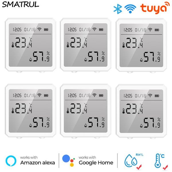 smart home control tuya wifi temperature and humidity sensor indoor hygrometer thermometer alarm battery lcd display for alexa google
smart home control tuya wifi temperature and humidity sensor indoor hygrometer thermometer alarm battery lcd display for alexa google
