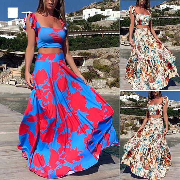 two peice dress women beach designer evening gowns woman boho wrap summer long dress holiday maxi loose sundress floral print elegante dress, Black;gray
two peice dress women beach designer evening gowns woman boho wrap summer long dress holiday maxi loose sundress floral print elegante dress, Black;gray