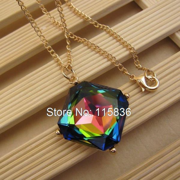 pendant necklaces fashion exquisite big crystal pendants gold color plated long chain necklace for women sweater wholesale, Silver
pendant necklaces fashion exquisite big crystal pendants gold color plated long chain necklace for women sweater wholesale, Silver