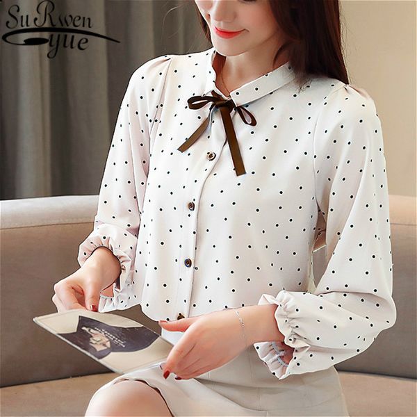 womens blouses blusas mujer de moda bow polka dot turn-down collar harajuku chiffon blouse white shirts 2448 50 210521
womens blouses blusas mujer de moda bow polka dot turn-down collar harajuku chiffon blouse white shirts 2448 50 210521