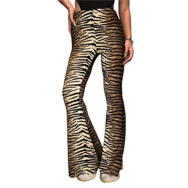 women's pants & capris fashion leopard tiger bell bottoms animal pattern elastic high waist skinny flare exy streetwear trousers, Black;white
women's pants & capris fashion leopard tiger bell bottoms animal pattern elastic high waist skinny flare exy streetwear trousers, Black;white