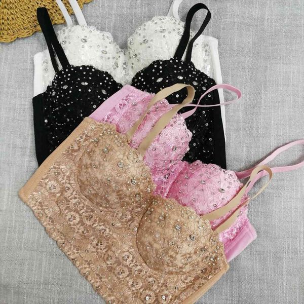 lace camisole dance performance costume women tanks backless cropped tight fitting bustier bra beading embroidery tank, White
lace camisole dance performance costume women tanks backless cropped tight fitting bustier bra beading embroidery tank, White