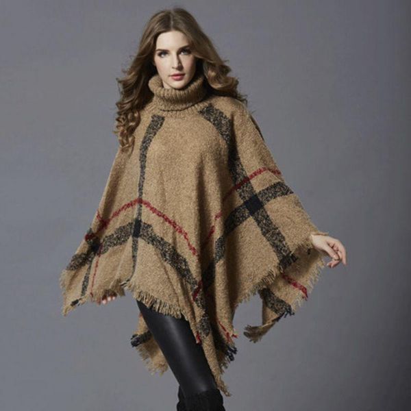 women's sweaters poncho sweater women fringed stripe knit pullover cape coat high collar vintage shawl scarf panchos female winter, White;black
women's sweaters poncho sweater women fringed stripe knit pullover cape coat high collar vintage shawl scarf panchos female winter, White;black