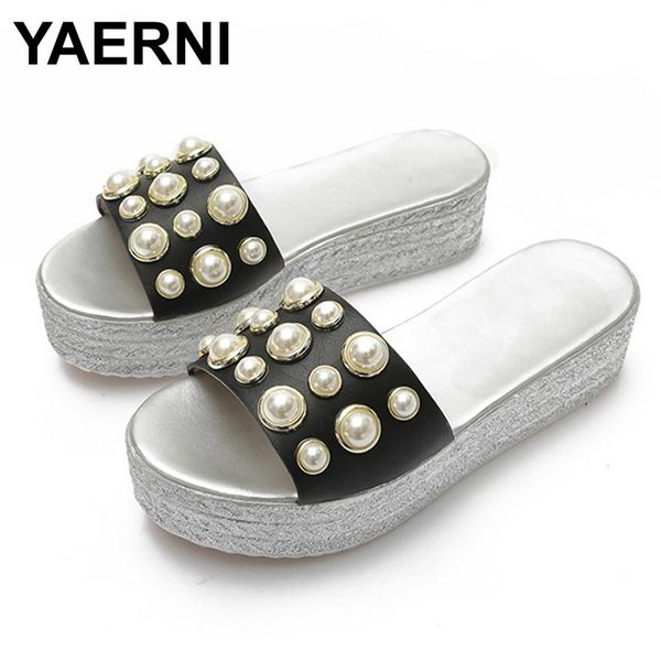 slippers yaerni woman platform pearl string bead mules ladies wedges slides casual peep toe shoes big size black white
slippers yaerni woman platform pearl string bead mules ladies wedges slides casual peep toe shoes big size black white