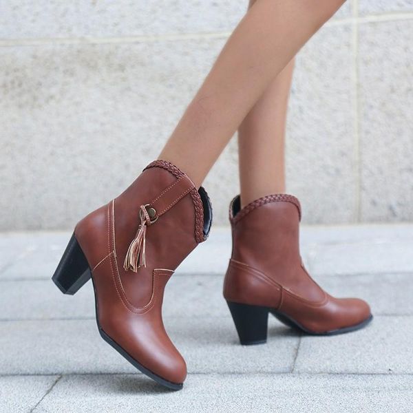 boots 2021 autumn tassel ankle shoes women's single winter pointed-toe thick heel short women shoe zapatos de mujer, Black
boots 2021 autumn tassel ankle shoes women's single winter pointed-toe thick heel short women shoe zapatos de mujer, Black