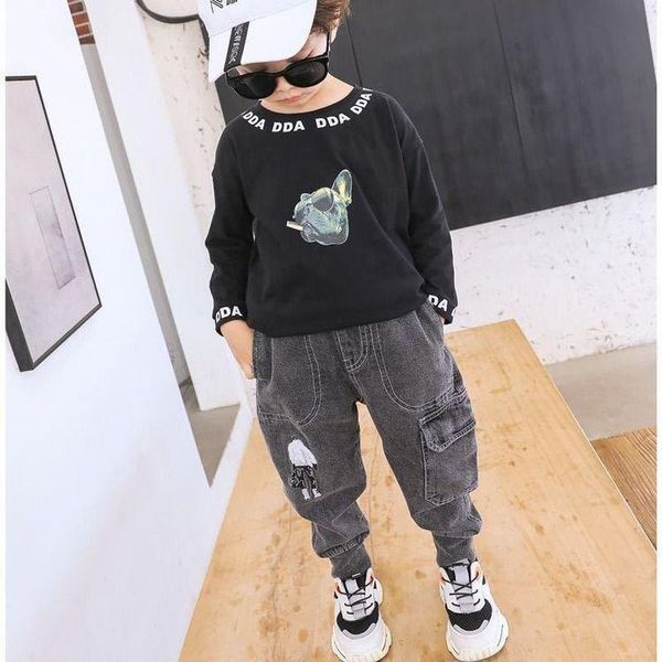 jeans print boy's denim pants spring and autumn children's clothing 0-13 years old elastic waist loose kids clothes boys trousers, Blue
jeans print boy's denim pants spring and autumn children's clothing 0-13 years old elastic waist loose kids clothes boys trousers, Blue