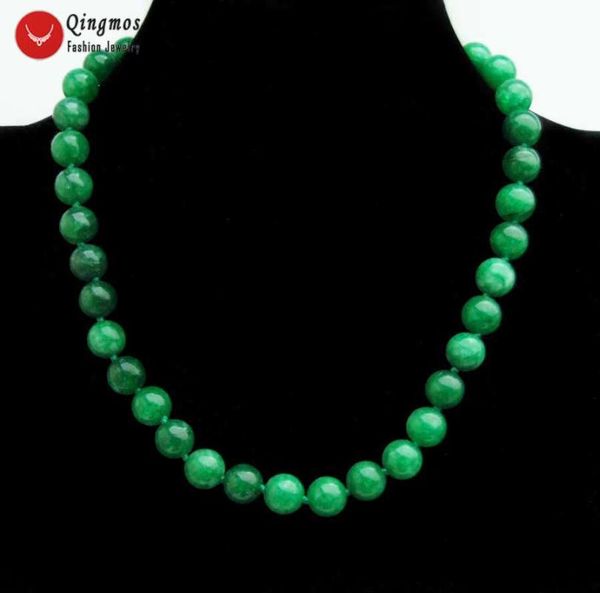 qingmos fashion natural jade necklace for women with 6mm round dark green stone chokers necklaces jewelry 17'' nec6553, Golden;silver
qingmos fashion natural jade necklace for women with 6mm round dark green stone chokers necklaces jewelry 17'' nec6553, Golden;silver