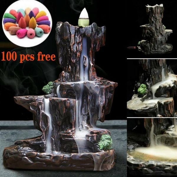 pcs mountains river waterfall incense burner fountain backflow aroma smoke censer holder office home unique crafts fragrance lamps
pcs mountains river waterfall incense burner fountain backflow aroma smoke censer holder office home unique crafts fragrance lamps