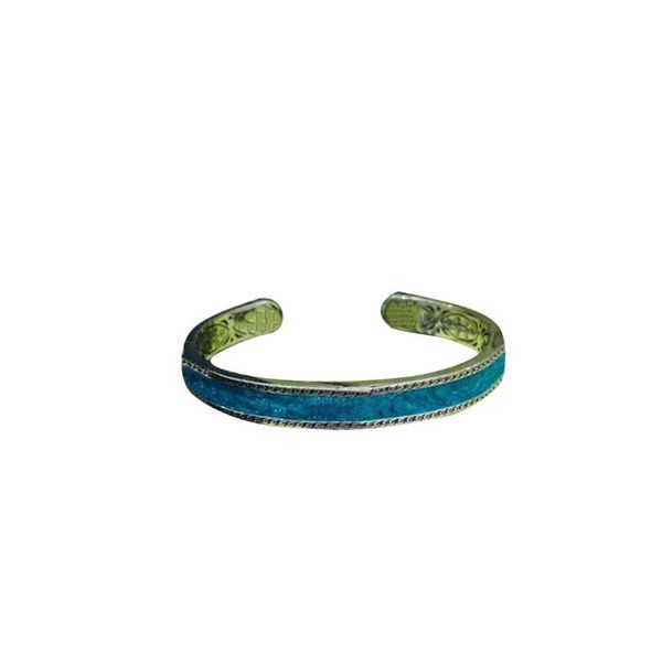 bangle italian gujia green enamel bracelet, 925 sterling silver couple ring, sweet and romantic, packaged in genuine box at the counter, Black
bangle italian gujia green enamel bracelet, 925 sterling silver couple ring, sweet and romantic, packaged in genuine box at the counter, Black