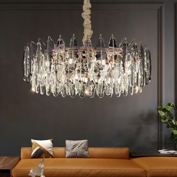 chandeliers dining living room led chandelier k9 crystal luxury postmodern high-end lighting hanging fixtures bedroom lobby home deco lamps