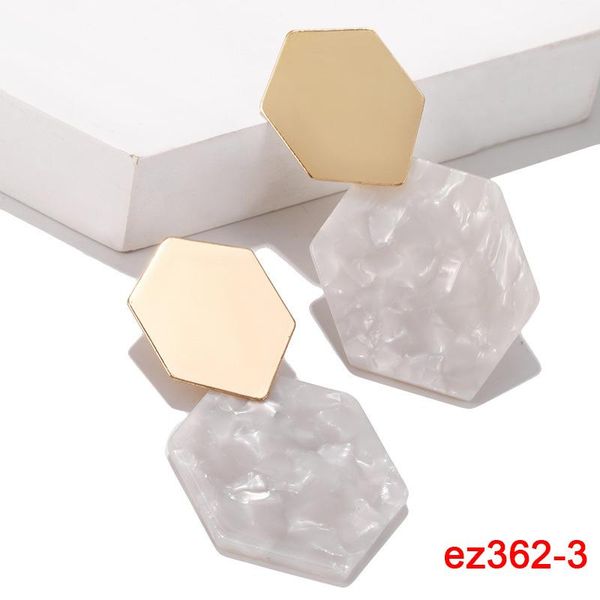 dangle & chandelier fashion simple double hexagons alloy earring mixed color marble-like earrings ear studs for women girls endq, Silver
dangle & chandelier fashion simple double hexagons alloy earring mixed color marble-like earrings ear studs for women girls endq, Silver