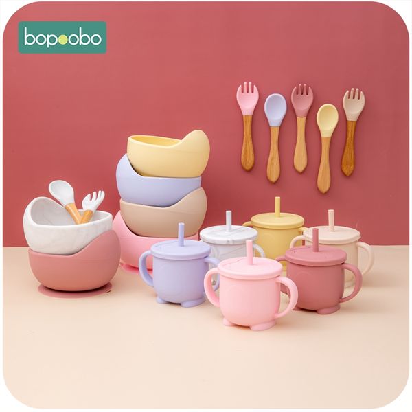 silicone baby feeding bowl 4pc/1set tableware waterproof baby learning suction bowl set wood fork spoon non-slip for child learn
silicone baby feeding bowl 4pc/1set tableware waterproof baby learning suction bowl set wood fork spoon non-slip for child learn