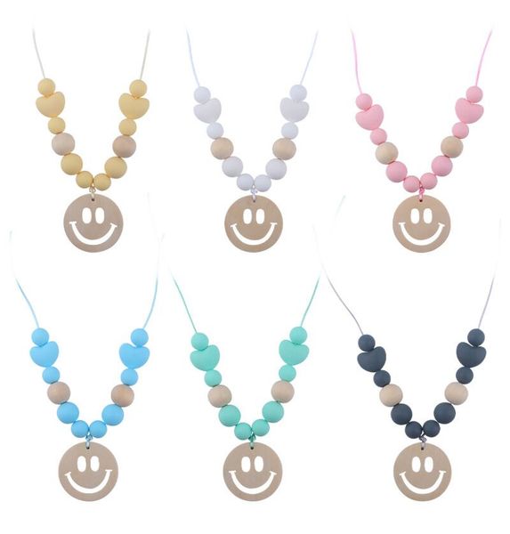 baby teething toy silicone training smiley teethers necklace smile pendant chewing toy gifts beads pacifier clips
baby teething toy silicone training smiley teethers necklace smile pendant chewing toy gifts beads pacifier clips