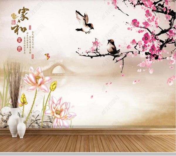 papel de parede plum blossom lotus chinese styel 3d wallpaper mural,living room tv wall bedroom paper home decor wallpapers
papel de parede plum blossom lotus chinese styel 3d wallpaper mural,living room tv wall bedroom paper home decor wallpapers
