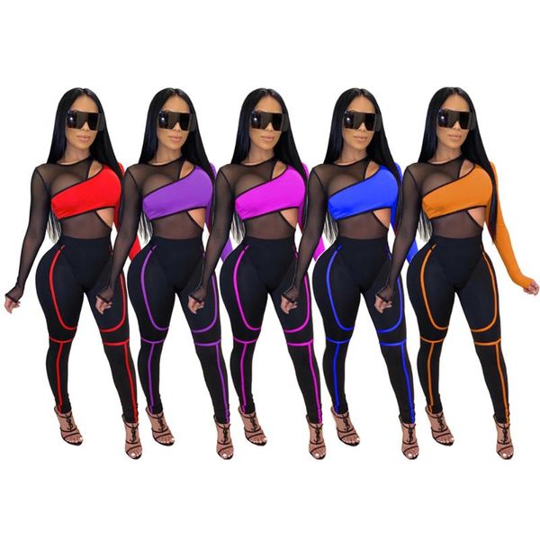 two piece dress tmustobe perspective 2 set women mesh patchwork bodysuit and high waist pants suit hollow out party outfits female, White
two piece dress tmustobe perspective 2 set women mesh patchwork bodysuit and high waist pants suit hollow out party outfits female, White