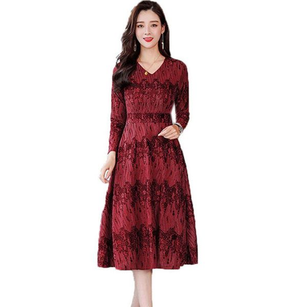 casual dresses women elegant dress spring autumn gold velvet fashion mid-long long sleeve slim vestidos mother loaded a1121, Black;gray
casual dresses women elegant dress spring autumn gold velvet fashion mid-long long sleeve slim vestidos mother loaded a1121, Black;gray