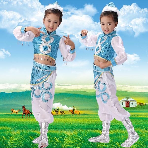 children chinese ethnic dance clothes girl mongolian costume kids folk 18 stage wear, Black;red
children chinese ethnic dance clothes girl mongolian costume kids folk 18 stage wear, Black;red