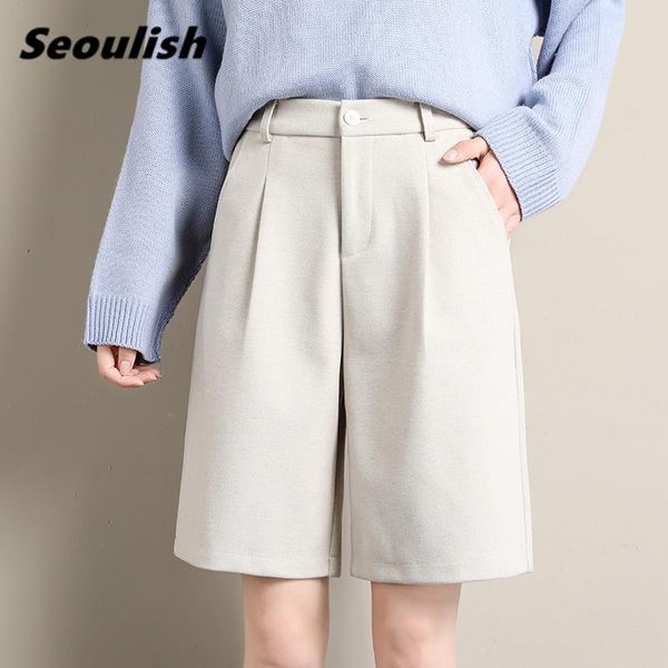 women's pants & capris autumn winter woolen chic half 2021 high waist wide leg elegant female ladies trousers pocket, Black;white
women's pants & capris autumn winter woolen chic half 2021 high waist wide leg elegant female ladies trousers pocket, Black;white