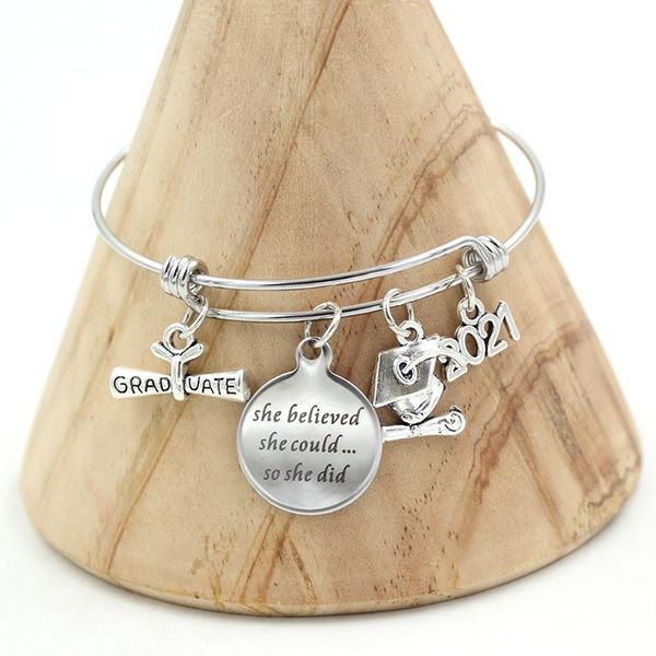 stainless steel bracelet wire adjustable bracelet&bangle 2021 graduation charm bracelets gift bangle for women girl jewelry, Golden;silver
stainless steel bracelet wire adjustable bracelet&bangle 2021 graduation charm bracelets gift bangle for women girl jewelry, Golden;silver