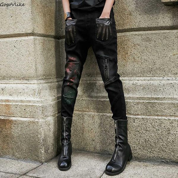 women's pants & capris casual jean harem painted 2021 spring women punk slim trousers mesh pockets hip hop pencil lt854s50, Black;white
women's pants & capris casual jean harem painted 2021 spring women punk slim trousers mesh pockets hip hop pencil lt854s50, Black;white