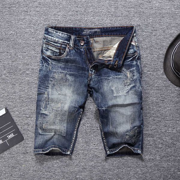 ly summer fashion men jeans retro blue casual cotton ripped denim shorts hombre vintage designer short zlkb
ly summer fashion men jeans retro blue casual cotton ripped denim shorts hombre vintage designer short zlkb