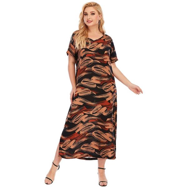 casual dresses summer woman 2021 v neck short sleeve geometric print side split dress loose oversized plus size women clothing, Black;gray
casual dresses summer woman 2021 v neck short sleeve geometric print side split dress loose oversized plus size women clothing, Black;gray