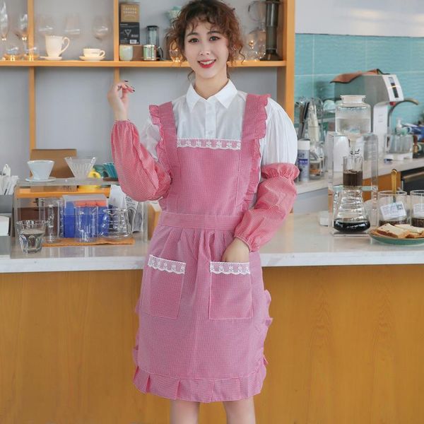 korean version of the apron household kitchen waterproof and oil-proof cooking overalls female fashion cute japanese thin aprons
korean version of the apron household kitchen waterproof and oil-proof cooking overalls female fashion cute japanese thin aprons