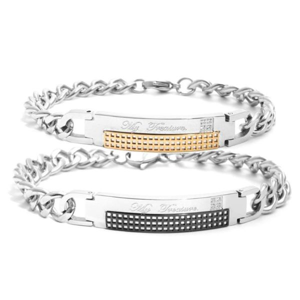 link, chain bracelet for women man titanium steel rose gold gypsophila exquisite studentcouple stainless, Black
link, chain bracelet for women man titanium steel rose gold gypsophila exquisite studentcouple stainless, Black
